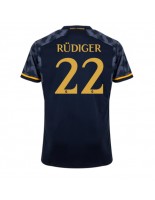 Real Madrid Antonio Rudiger #22 Vieraspaita 2023-24 Lyhythihainen